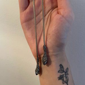Alexis Bittar Double Snake Lariat Necklace